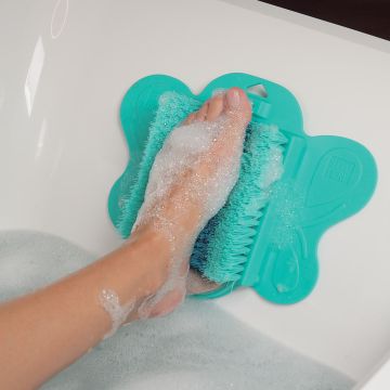 Starlyf Foot Spa Βούρτσα Καθαρισμού, Περιποίησης και Μασάζ Ποδιών με Αντιολισθητικό Χαλάκι Μπάνιου - 