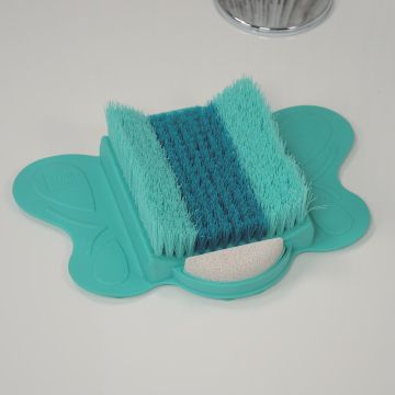 Starlyf Foot Spa Βούρτσα Καθαρισμού, Περιποίησης και Μασάζ Ποδιών με Αντιολισθητικό Χαλάκι Μπάνιου - 
