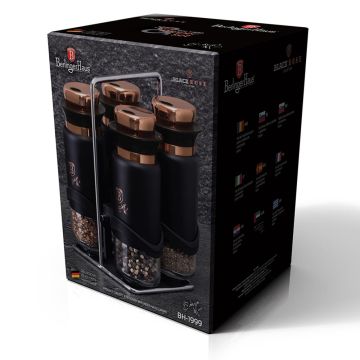 Berlinger Haus Σετ Δοχεία μπαχαρικών με βάση στήριξης 5 τμχ BH-1999 - 