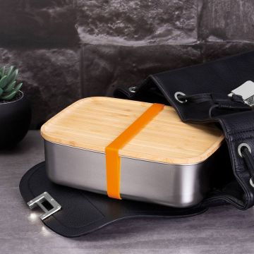 Berlinger Haus Δοχείo Αποθήκευσης και Μεταφοράς Τροφίμων με καπάκι - δίσκο κοπής bamboo 2 σε 1 BH-7207 - 