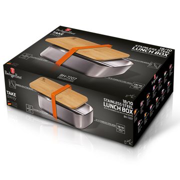 Berlinger Haus Δοχείo Αποθήκευσης και Μεταφοράς Τροφίμων με καπάκι - δίσκο κοπής bamboo 2 σε 1 BH-7207 - 