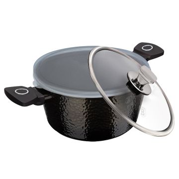 Berlinger Haus Κατσαρόλα 20cm με γυάλινο και πλαστικό καπάκι Primal Gloss Collection BH-6571