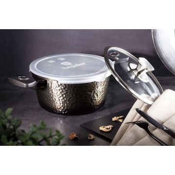 Berlinger Haus Κατσαρόλα 20cm με γυάλινο και πλαστικό καπάκι Primal Gloss Collection BH-6571 - 