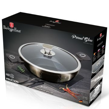Berlinger Haus Αντικολλητική Ρηχή Κατσαρόλα με Καπάκι 28εκ. Primal Gloss Collection BH-6577 - 