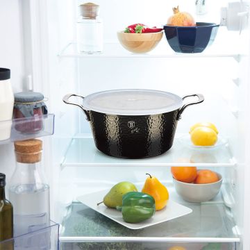 Berlinger Haus Κατσαρόλα 24cm με γυάλινο και πλαστικό καπάκι Shine Basalt Collection BH-6653 - 