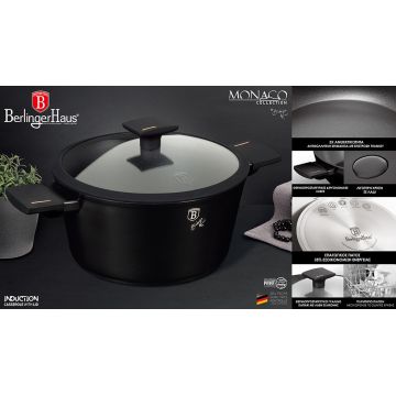 Berlinger Haus Κατσαρόλα 24cm με γυάλινο καπάκι Monaco Collection BH-7087 - 