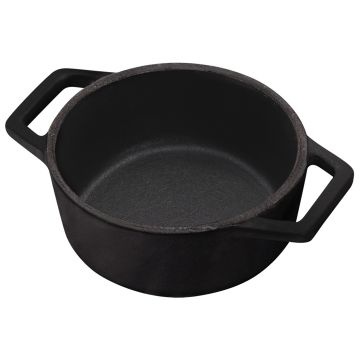 Berlinger Haus Μίνι κατσαρόλα από χυτοσίδηρο με επίστρωση εμαγιέ 12 εκ. Black Royal Collection BH-6490 - 