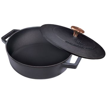 Berlinger Haus Ρηχή κατσαρόλα από χυτοσίδηρο με επίστρωση εμαγιέ 26 εκ. Black Royal Collection BH-6493 - 