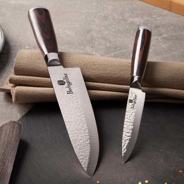 Berlinger Haus  Σετ Μαχαίρια 2 τμχ από Ανοξείδωτο Ατσάλι με καφέ λαβή ξύλου Primal Gloss Collection BH-2489 - 