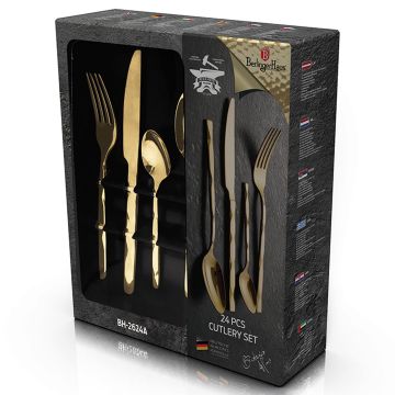 Berlinger Haus Σετ Μαχαιροπίρουνα 24 τμχ από Ανοξείδωτο Ατσάλι BH-2624A - 