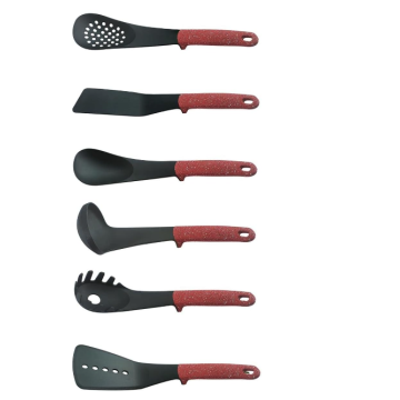 Royalty Line Σετ Εργαλεία Κουζίνας με βάση στήριξης 7τμχ σε καφέ χρώμα, RL-U06 - 