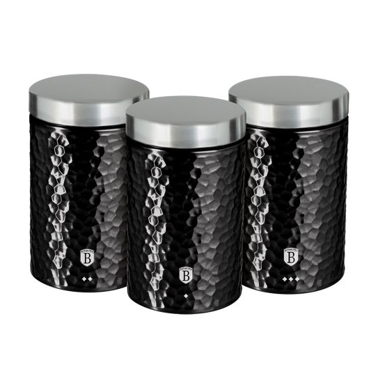 Berlinger Haus Σετ δοχεία αποθήκευσης από ανοξείδωτο ατσάλι 3 τμχ Primal Gloss Collection BH-6712