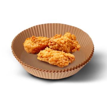 HomeVero Στρόγγυλα Aντικολλητικά χαρτιά ψησίματος για φριτέζα αέρος 16cm 50τμχ HV-BPR16 - 