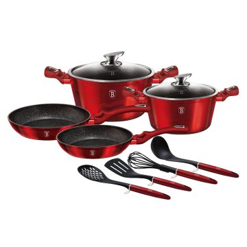 Berlinger Haus Σετ Μαγειρικά Σκεύη 10τμχ. με Τριπλή Μαρμάρινη Επίστρωση BH-6141