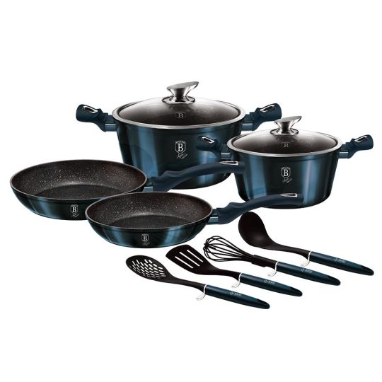 Berlinger Haus Σετ Μαγειρικά Σκεύη 10τμχ. με Τριπλή Μαρμάρινη Επίστρωση BH-6143