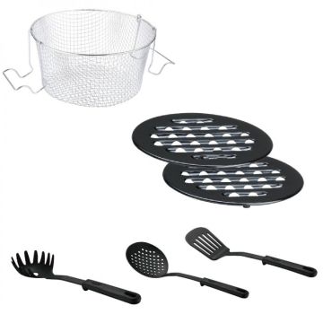 Σετ Μαγειρικά Σκεύη 10τμχ από Ανοξείδωτο Ατσάλι με Αντικολλητική Επίστρωση Μαρμάρου Cheffinger CF1830M - 