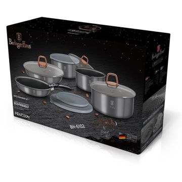 Berlinger Haus Σετ Αντικολλητικά Μαγειρικά Σκεύη 12 τμχ. Moonlight Collection BH-6102 - 