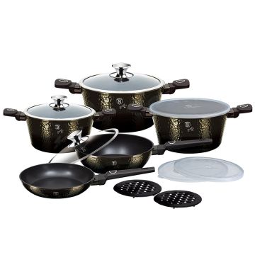 Berlinger Haus Σετ αντικολλητικά μαγειρικά σκεύη 13 τεμαχίων, Primal Gloss Collection BH-7144