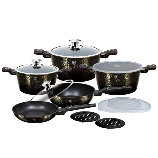 Berlinger Haus Σετ αντικολλητικά μαγειρικά σκεύη 13 τεμαχίων, Primal Gloss Collection BH-7144