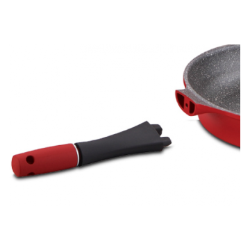 Royalty Line Σετ Μαγειρικά Σκεύη 14τμχ με Αντικολλητική Επίστρωση Μαρμάρου, Βουργουνδί, RL-ES1014M-BUR - 