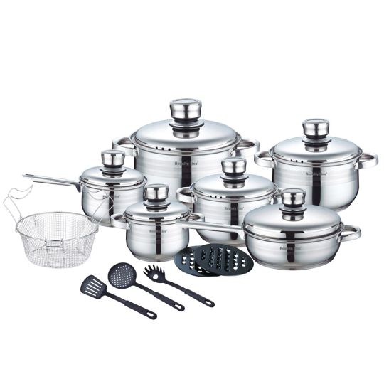 Royalty Line Σετ Μαγειρικά Σκεύη 18τμχ Inox RL-1802