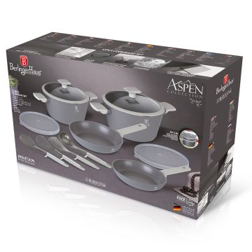 Berlinger Haus Σετ μαγειρικά σκεύη και εργαλεία κουζίνας 12 τμχ από σφυρήλατο αλουμίνιο Aspen Collection BH-7077 - 