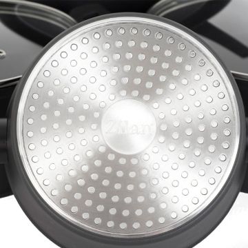 Zilan Σετ αντικολλητικά μαγειρικά σκεύη 7 τμχ με επίστρωση μαρμάρου ZLN3277 - 