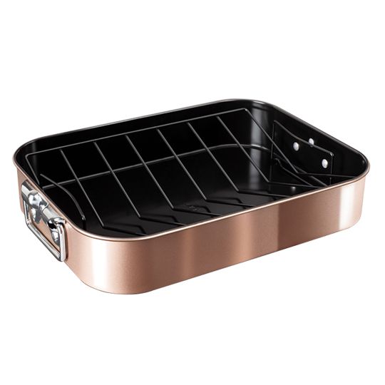 Berlinger Haus Αντικολλητικό Ταψί με σχάρα Metallic Line Rose Gold Edition BH-7845