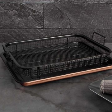 Βerlinger Haus Ταψί για τηγάνισμα χωρίς λάδι στο φούρνο Metallic Line Rose Gold Edition BH-7856 - 