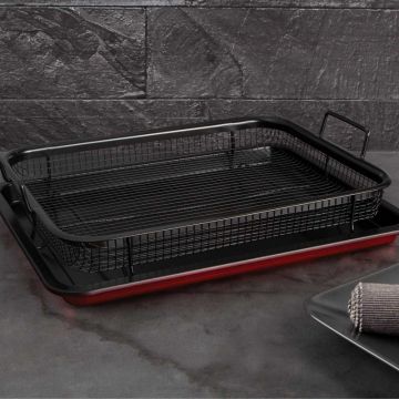 Βerlinger Haus Ταψί για τηγάνισμα χωρίς λάδι στο φούρνο Metallic Line Burgundy Edition ΒΗ-7855 - 