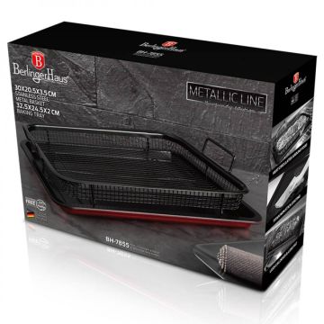 Βerlinger Haus Ταψί για τηγάνισμα χωρίς λάδι στο φούρνο Metallic Line Burgundy Edition ΒΗ-7855 - 