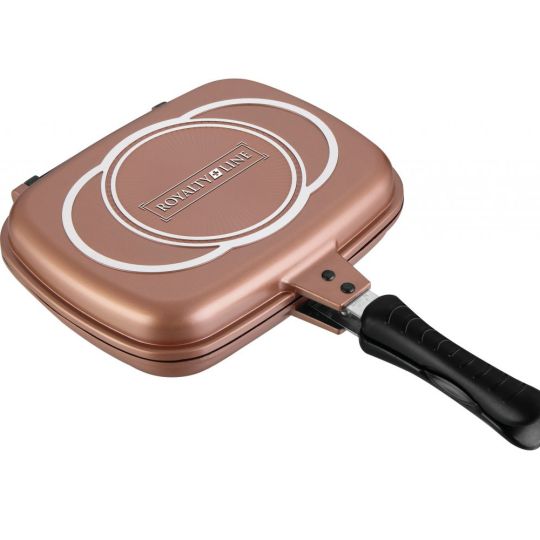 RL-DF32M-COP Αντικολλητικό Διπλό Τηγάνι 32εκ. Copper, Royalty Line