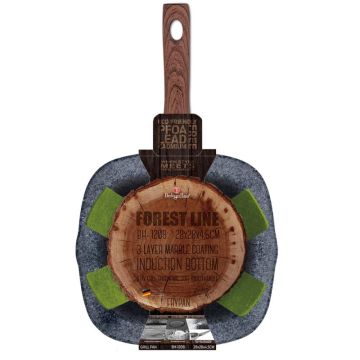 Αντικολλητική γκριλιέρα-τηγάνι 28cm, Forest Line Berlinger Haus BH-1208N - 