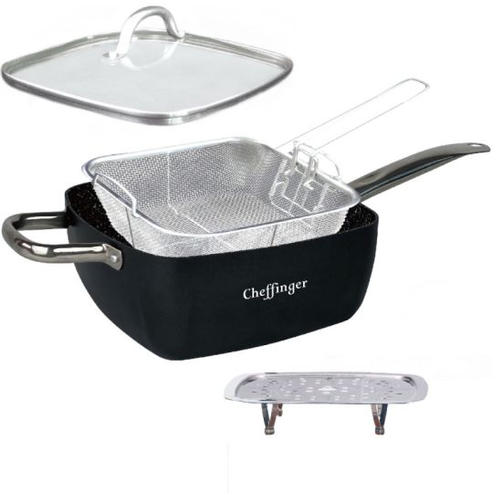 Πολυλειτουργικό Τηγάνι με Μαρμάρινη Επίστρωση Cheffinger FA04