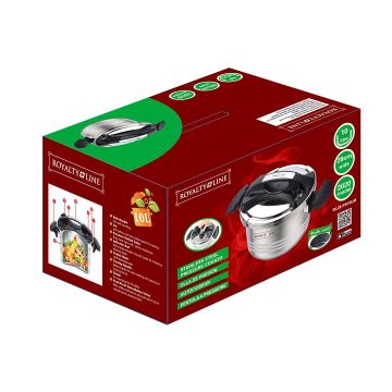 Χύτρα Ταχύτητας 10L Από Ανοξείδωτο Ατσάλι Royalty Line RL-26-PS10L - 