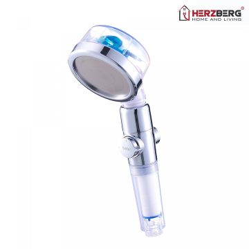 Herzberg Τηλέφωνο Ντους με Έλικα Ενίσχυσης Πίεσης HG-8086BLU Herzberg Τηλέφωνο Ντους με Έλικα Ενίσχυσης Πίεσης HG-8086BLU