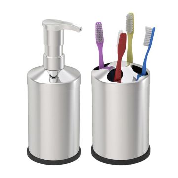 Zilan Σετ αξεσουάρ μπάνιου 4 τμχ inox  ZLN4605 - 