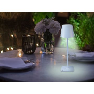 Επιτραπέζιο Επαναφορτιζόμενο Φωτιστικό LED σε γαλάζιο χρώμα Beper P201UTP124 - 