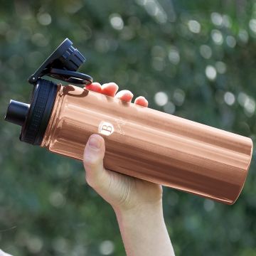 Berlinger Haus Αθλητικό παγούρι - θερμός από ανοξείδωτο ατσάλι 720ml, Metallic Line Rose Gold Edition BH-7764 - 