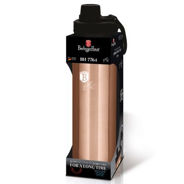 Berlinger Haus Αθλητικό παγούρι - θερμός από ανοξείδωτο ατσάλι 720ml, Metallic Line Rose Gold Edition BH-7764 - 