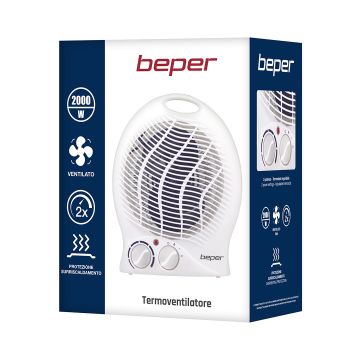 Beper Αερόθερμο με ρυθμιζόμενο θερμοστάτη 2000watt P203TER201 - 
