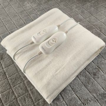 Διπλό Ηλεκτρικό Υπόστρωμα Πλενόμενο Λευκό 120W 160x140εκ Zilan ZLN8481 - 