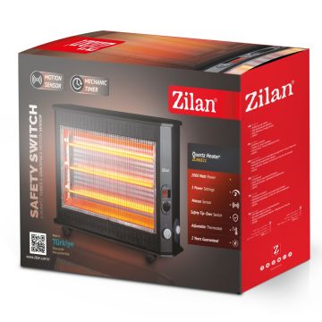 Ζilan Σόμπα Χαλαζία με θερμοστάτη και ERP 2000W ZLN6821 - 