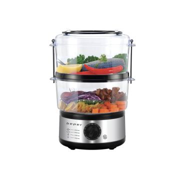 Beper BC.261 Ατμομάγειρας με 2 δοχεία 500W - 5lit - 