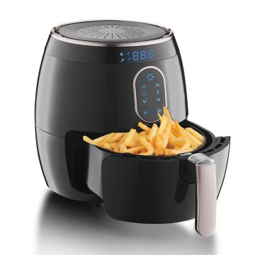 Berlinger Haus Ψηφιακή Φριτέζα Αέρος 2,6Lt για Υγιεινό Μαγείρεμα Χωρίς Λάδι 1350W Carbon Pro Collection  BH-9169 - 