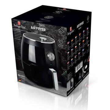 Φριτέζα Αέρος 3.5Lt για Υγιεινό Μαγείρεμα Χωρίς Λάδι 1350W Black Silver Collection Berlinger Haus BH-9171 - 