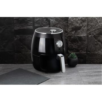 Φριτέζα Αέρος 3.5Lt για Υγιεινό Μαγείρεμα Χωρίς Λάδι 1350W Black Silver Collection Berlinger Haus BH-9171 - 