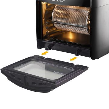 Βeper Φριτέζα Αέρος-Φουρνάκι 12Lt με ΨηφιακόΈλεγχο για Υγιεινό Μαγείρεμα 1800W P101FRI012 - 