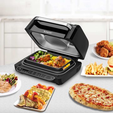 Βeper Πολυλειτουργική φριτέζα αέρος και ψηστιέρα 8 προγραμμάτων 1700W  P101FRI080 - 