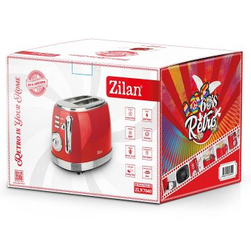 Zilan Ρετρό Φρυγανιέρα με 2 θέσεις φρυγανίσματος 850W ZLN7040 - 